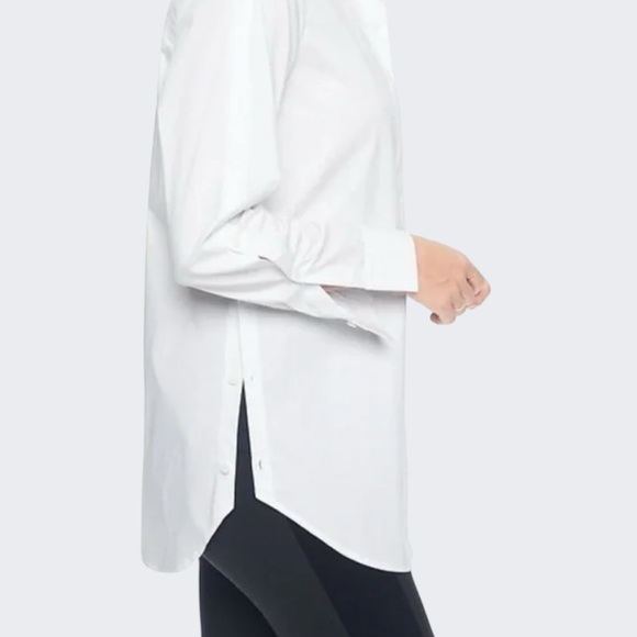 ATHLETA Side Button White Blouse Size XS - Picture 1 of 15